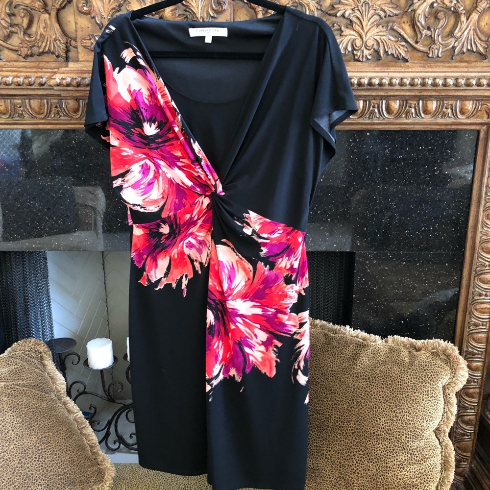 Evan Picone dress petite 14 black